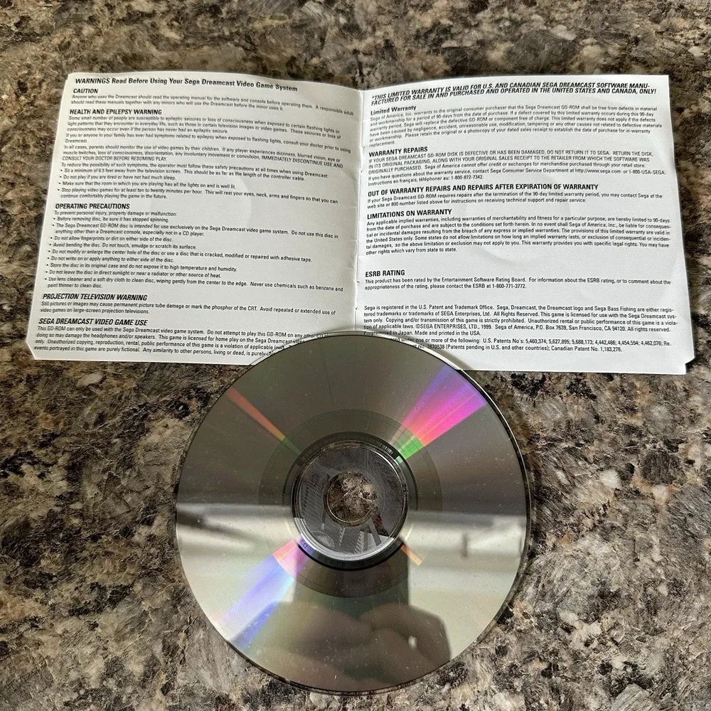 Sega Rally 2 Rally Championship Sega Dreamcast Disc W/ Manual Clean Mint